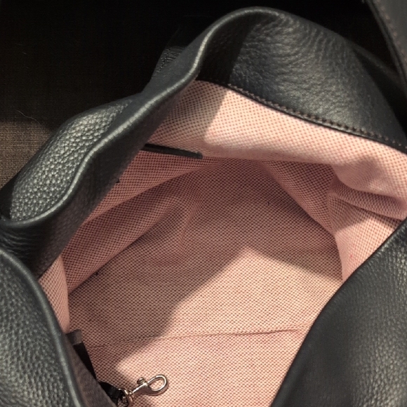 Dooney & Bourke Black Leather Hobo Bag - Picture 5 of 5